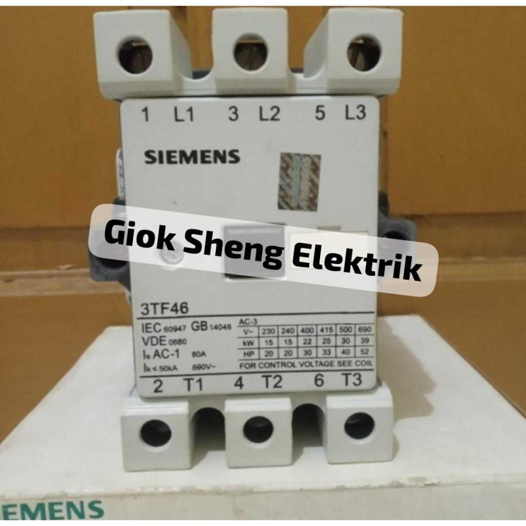 KONTAKTOR 3P 60A 220V 3TF46 22-OXPO SIEMENS