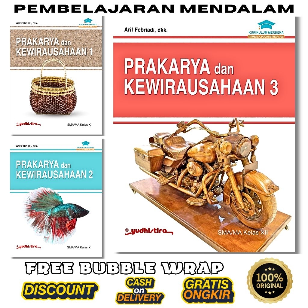 Buku Prakarya Kelas 10 11 12 SMA Revisi PM Yudhistira Kurikulum Merdeka Pembelajaran Mendalam PKWU