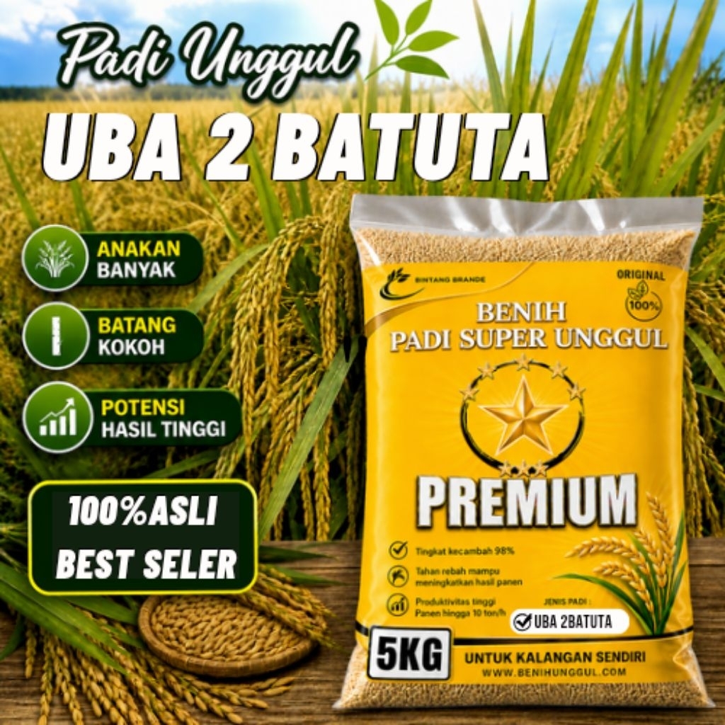Benih padi ub2 batuta kemasan 5kg original