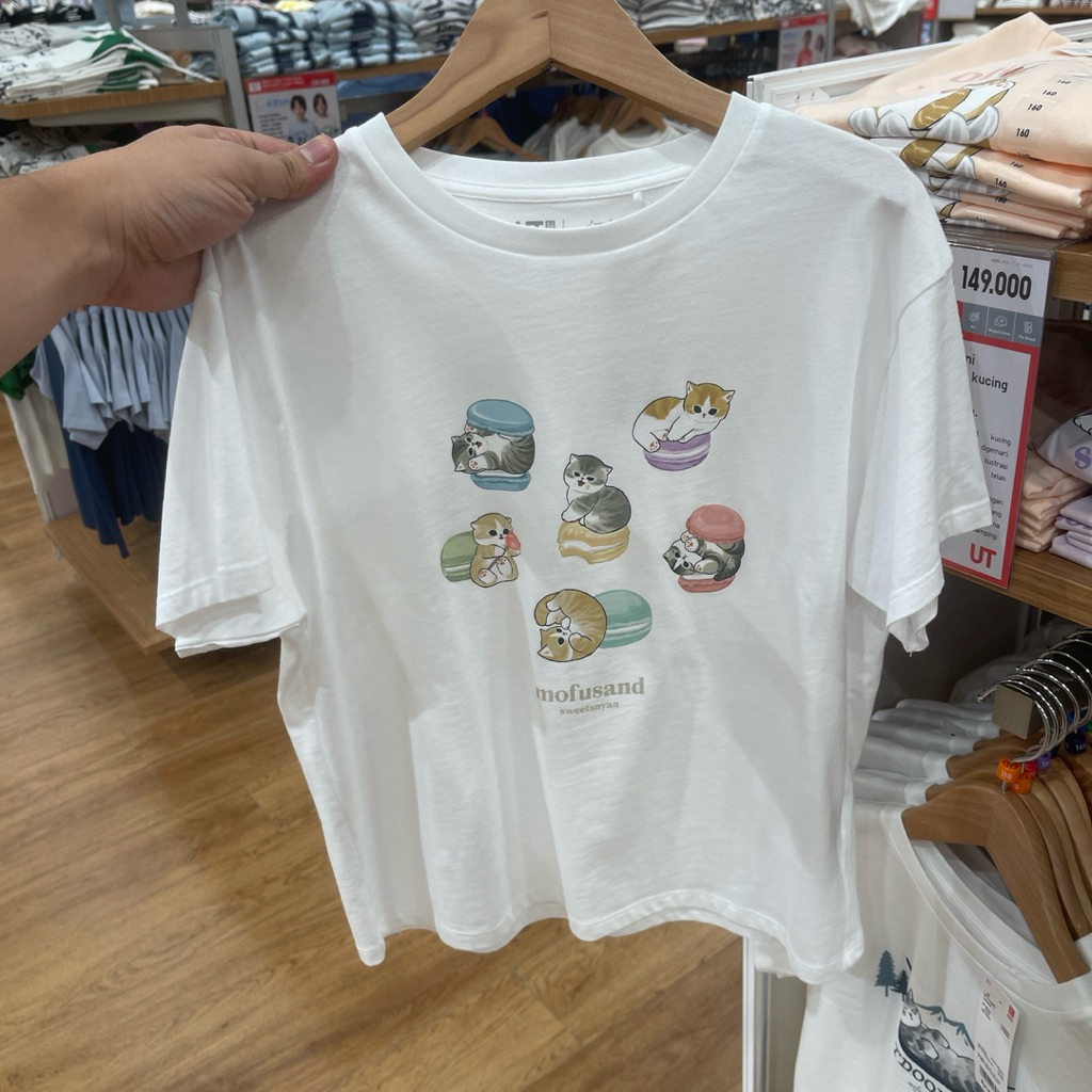 Tshirt Uniqlo Kids MOFUSAND 00 white
