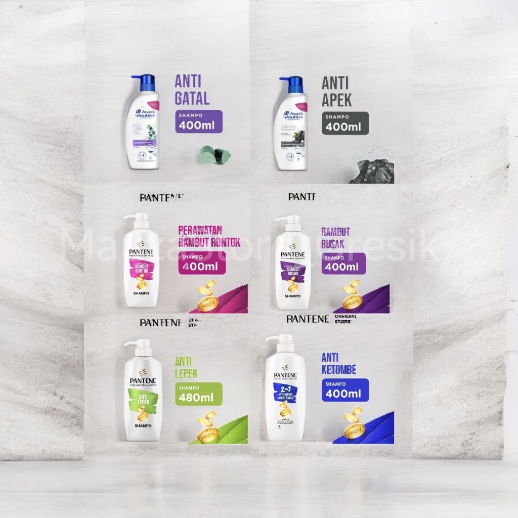 Shampoo PANTENE dan H&S 400ml