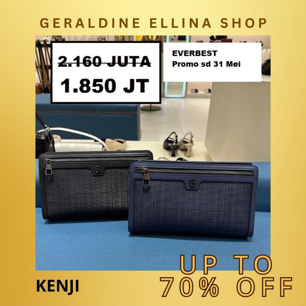 Tas clutch bag pria cowo cowok EVERBEST ori 100% Seri KENJI