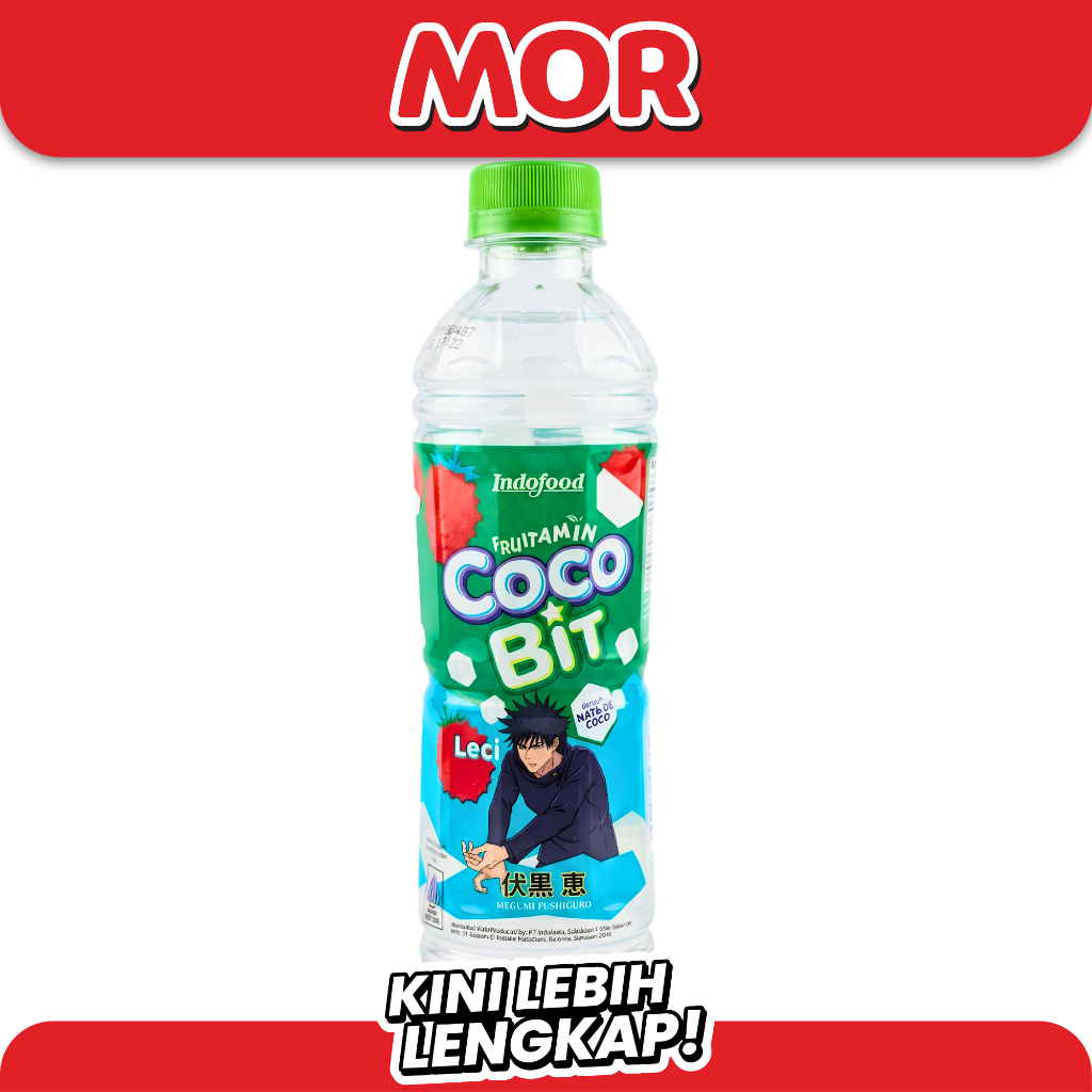 COCOBIT Fruitamin  Splash Lychee 350ml - Minuman Nata De Coco Rasa Leci Segar