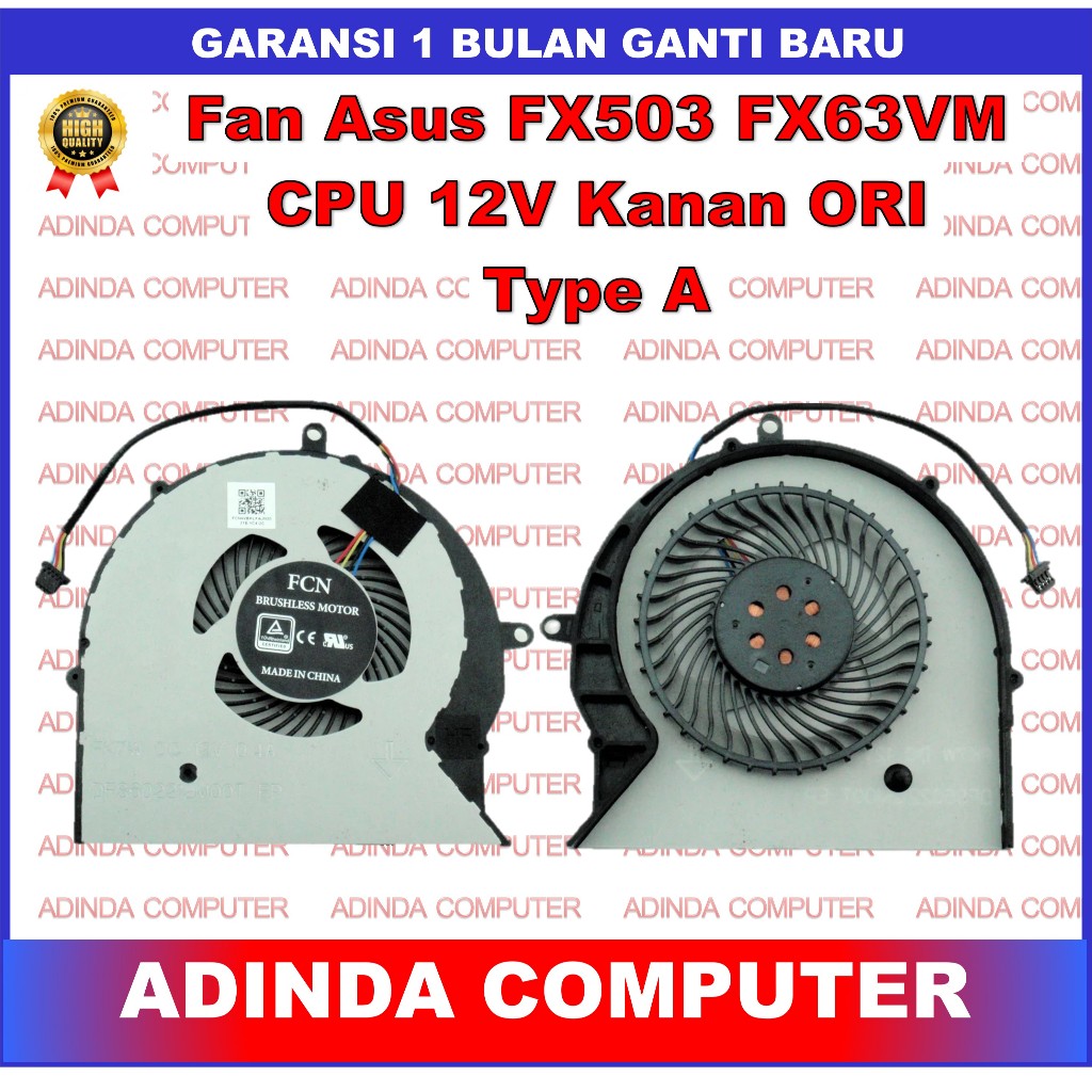 Fan Asus ROG Strix FX503 FX503VD FX63V FZ63VM GL503V GL503VD GL503VM GL503VS GL703 GL503 GL703V GL70