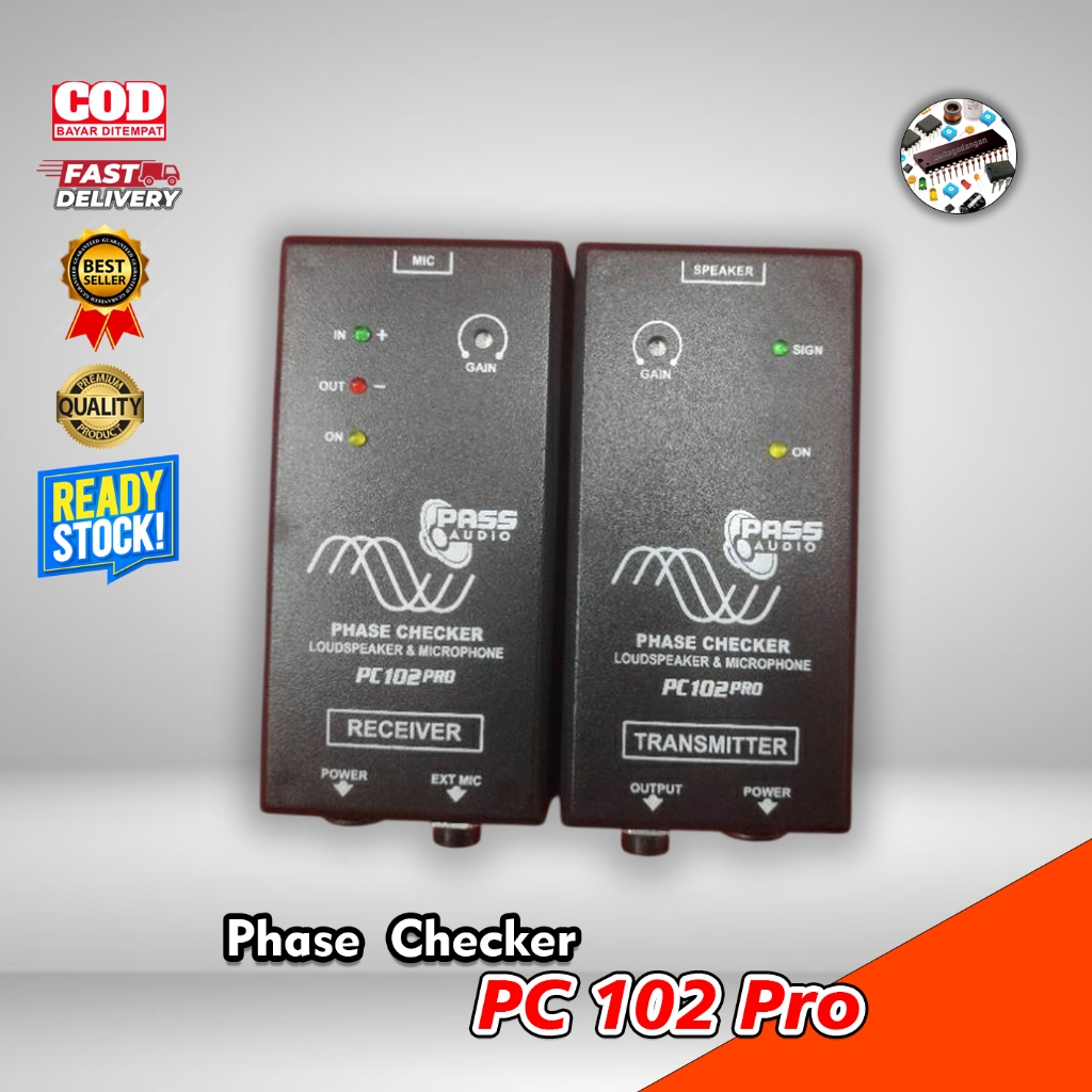 Cek phase checker polarity checker microphone tester PASS AUDIO PC102 pro