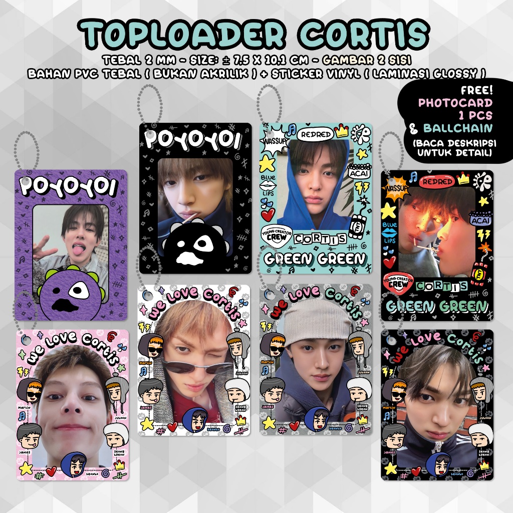 TopLoader Deco CORTIS #2 Photocard Card Holder Kpop Handmade 2 Sisi Toplo Coer PC CAHOL