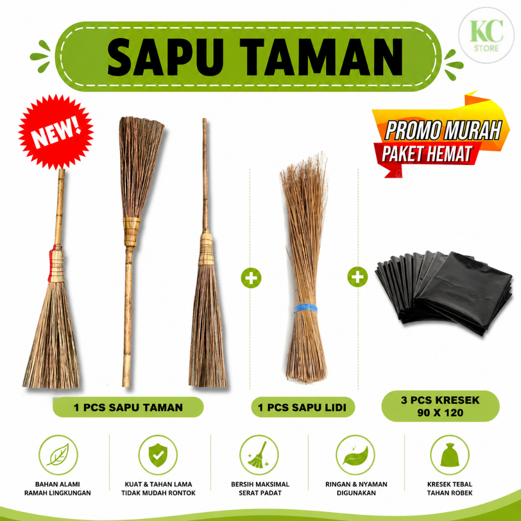 Sapu Lidi Gagang Panjang Sapu Lidi Halaman Sapu Taman, Sapu Lidi Aren,Sapu Lidi Taman Kelapa, Sapu G