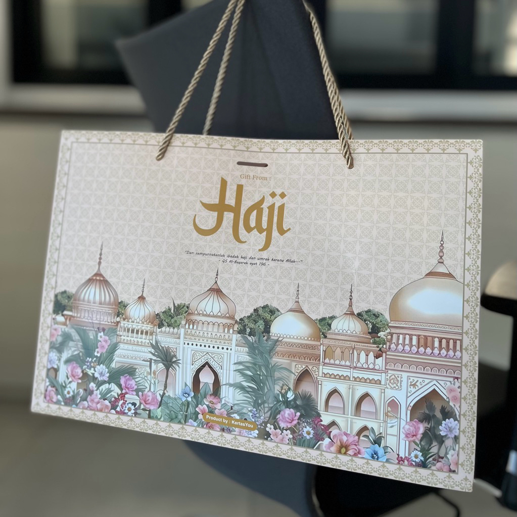 paper bag haji / paper bag premium / tas oleh oleh haji / tas oleh2 haji dan umroh