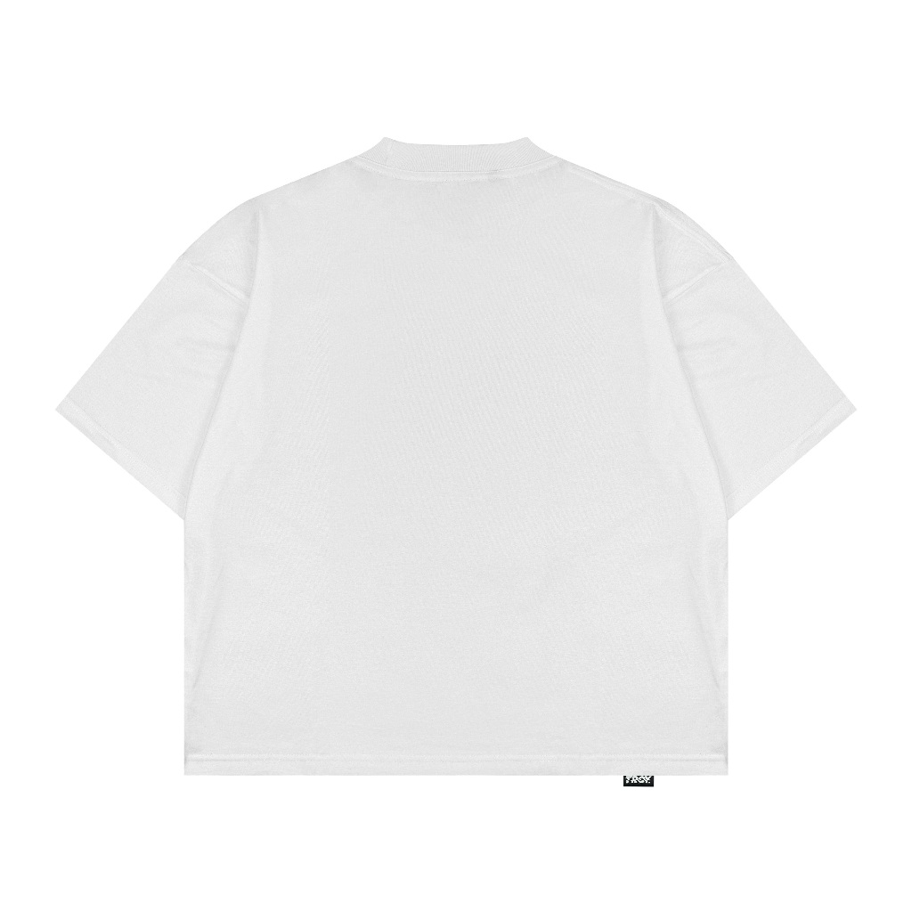 Troy Company Boxy Oversize Tshirt White Cherry - Kaos Boxy Oversize Putih MBD 3644
