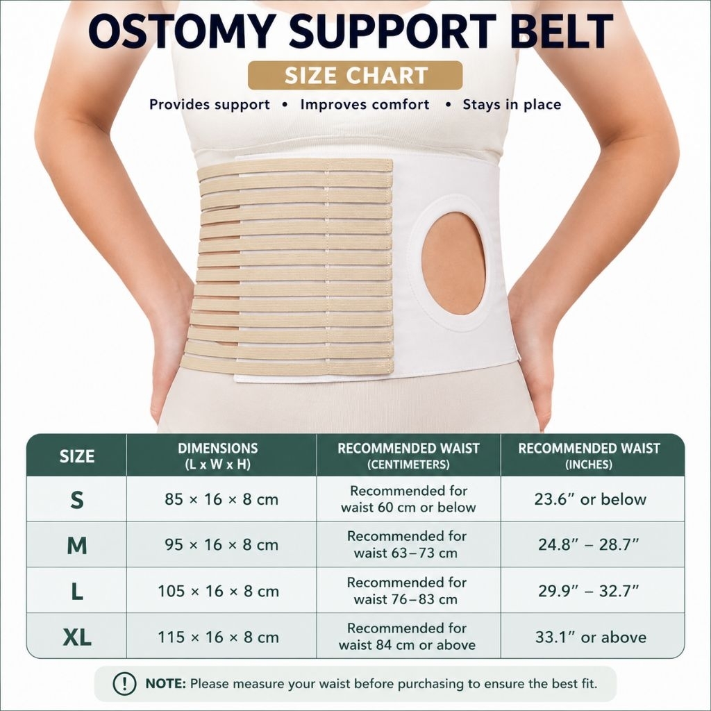Sabuk Perut Kolostomi Dewasa / Belt Stoma Kantong Bag Kolostomi