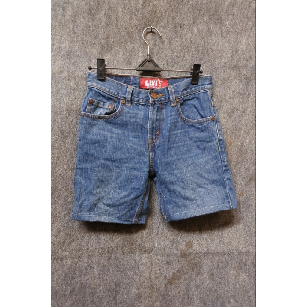 Celana pendek Jeans Levi’s 527 DEFECT boot cut Original Vintage second preloved size 25
