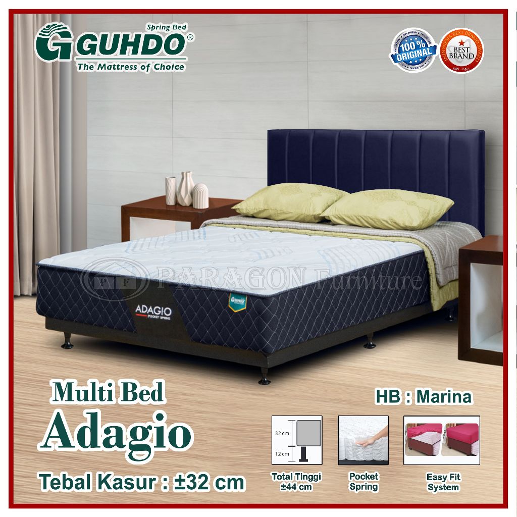 Guhdo Spring bed Multi bed Adagio Pocketed Spring HB Atlantic, Marina, Tamara, 090 100 120 140 160 1