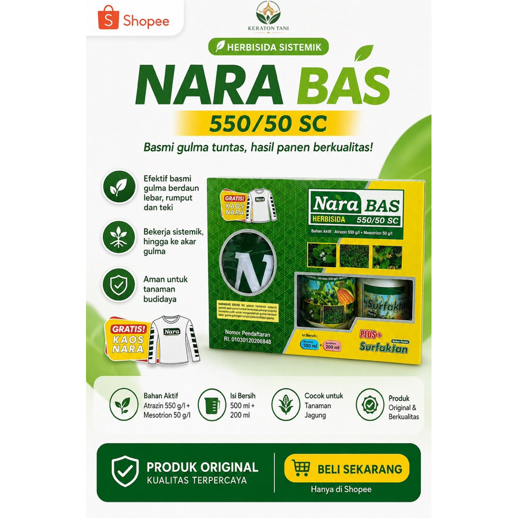 Herbisida selektif Jagung NARABAS 550SC 500ml