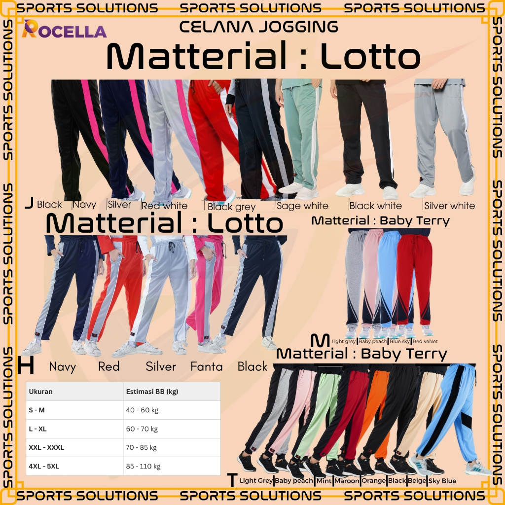 CELANA PANJANG OLAHRAGA POLOS WANITA ROCELLA CELANA JOGGING ZAMORA CELANA OLAHRAGA WANITA MUSLIMAH, 