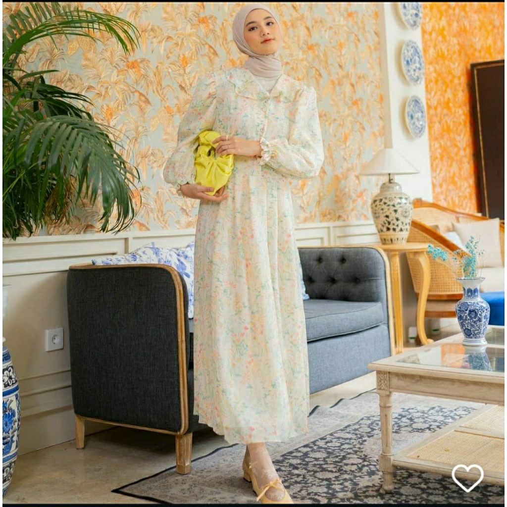 preloved qiana dress gardenia/preloved haidee orlin/Preloved Dress/Preloved Tunik/Haideeorlin/Haidee