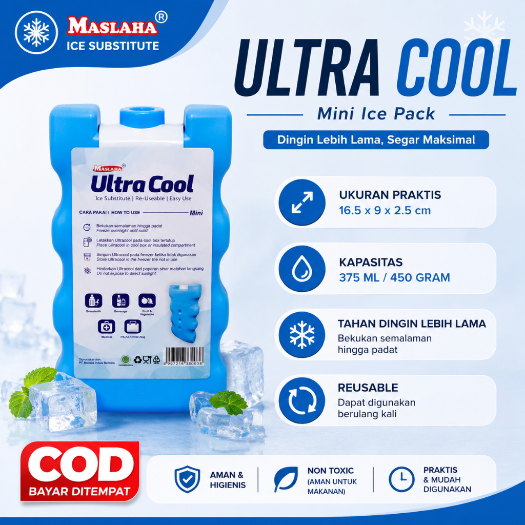 Alat Menjaga Suhu Dingin Untuk Es krim Keliling  Jual Ice Pack Malang Blue Ice Pack
