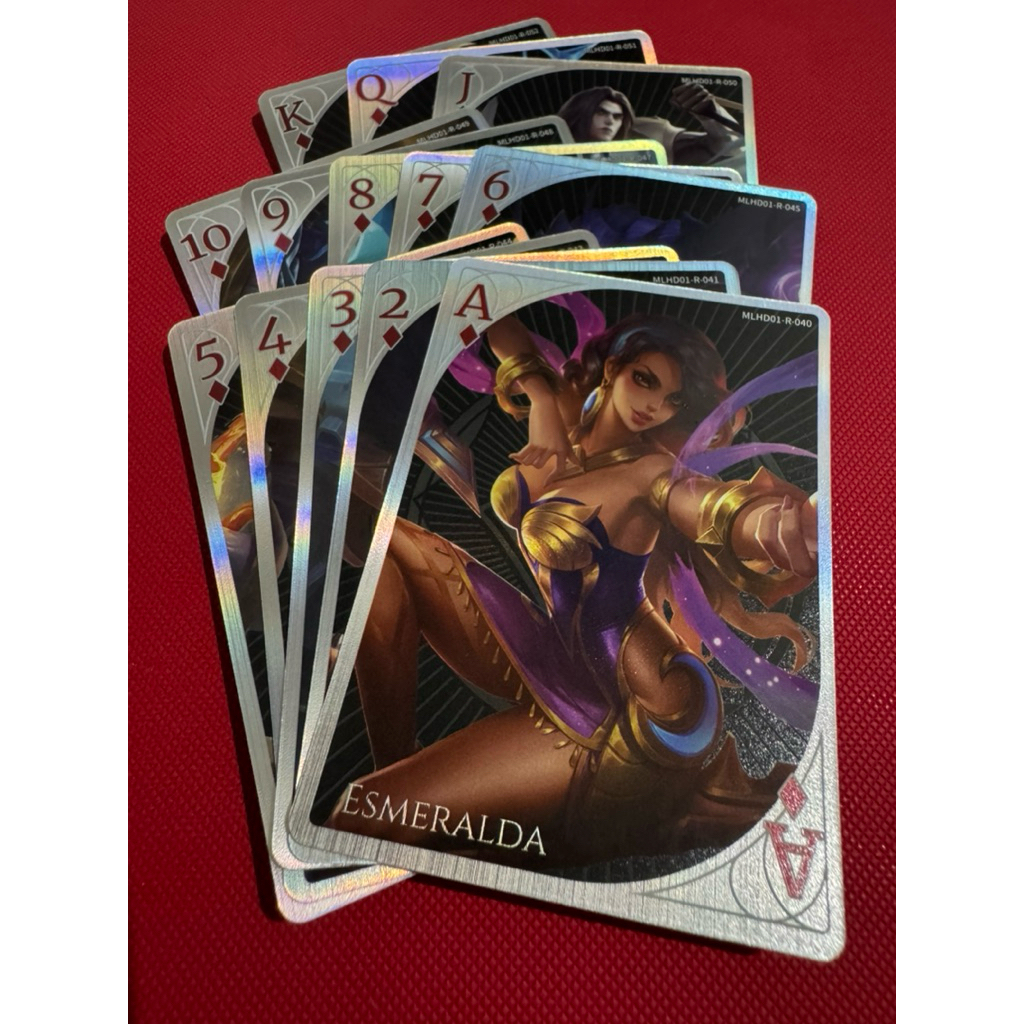 Kartu CCG Kayou Mlbb Set Card R Spade/Heart/Club/Diamond Mobile Legends Hand of Destiny