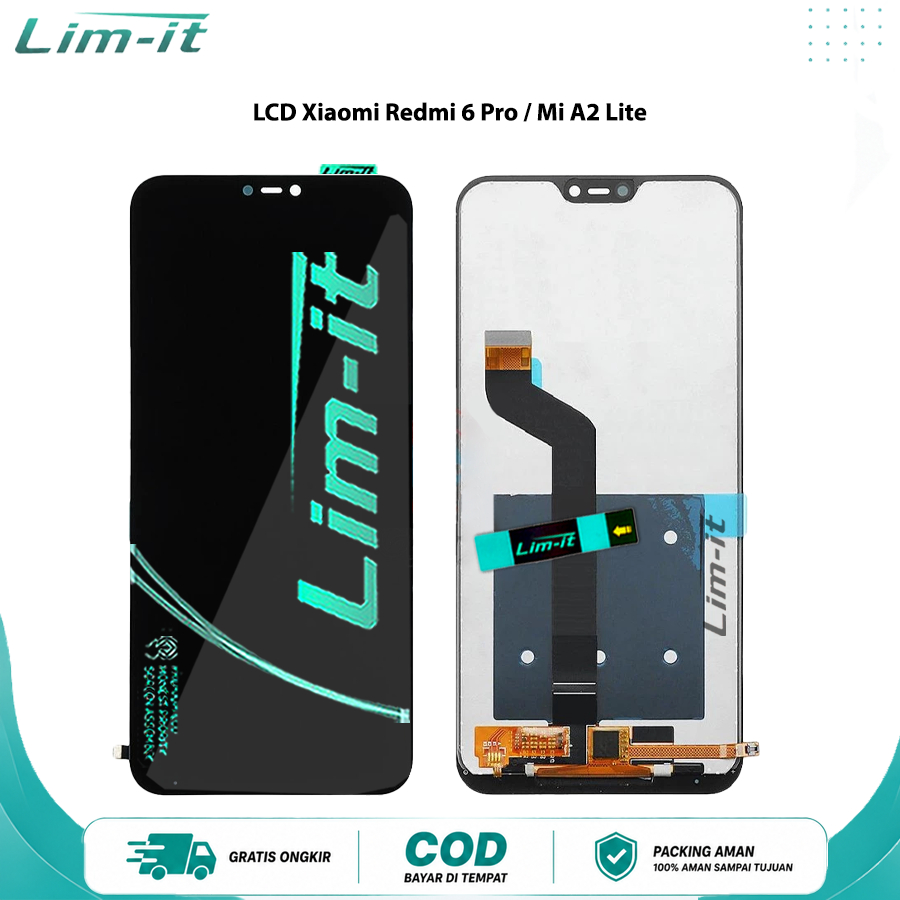 LCD Touchscreen (Layar Sentuh) Hp Xiaomi Redmi 6 Pro / Mi A2 Lite Original 100% Tahan Lama