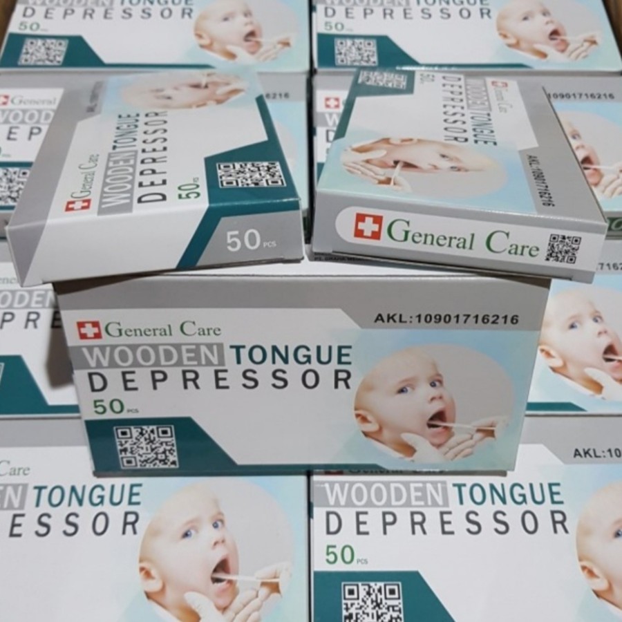 Tongue Spatel Kayu Toung Spatel Lidah Kayu Wooden Tongue Depressor