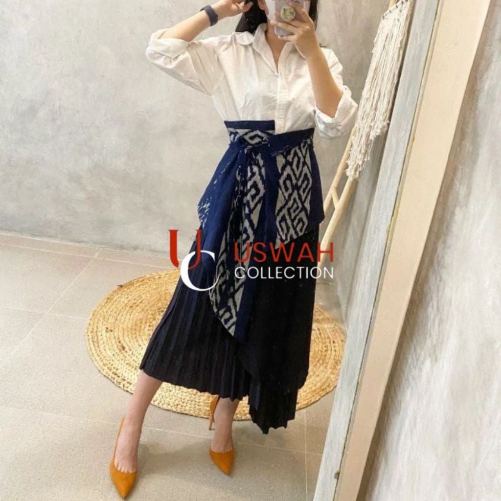 ikat pinggang tenun ikat , obi tenun ikat ,obi etnik , obi navy