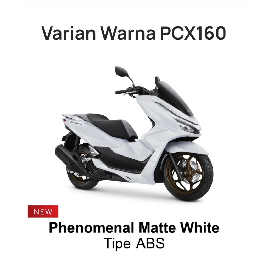 cicilan kartu kredit - Honda PCX160 BARU (Fenomenal Matte PutihTipe ABS) 2026 cicilan kartu kredit u