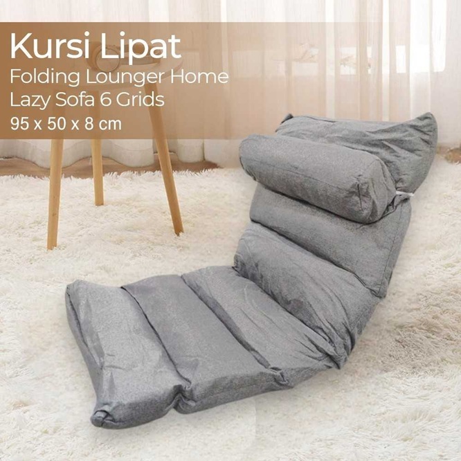 Kursi Santai Lipat Lazy Soffa Lantai Lesehan Soffa Portable kursi lesehan/kursi lantai sandaran/Mura