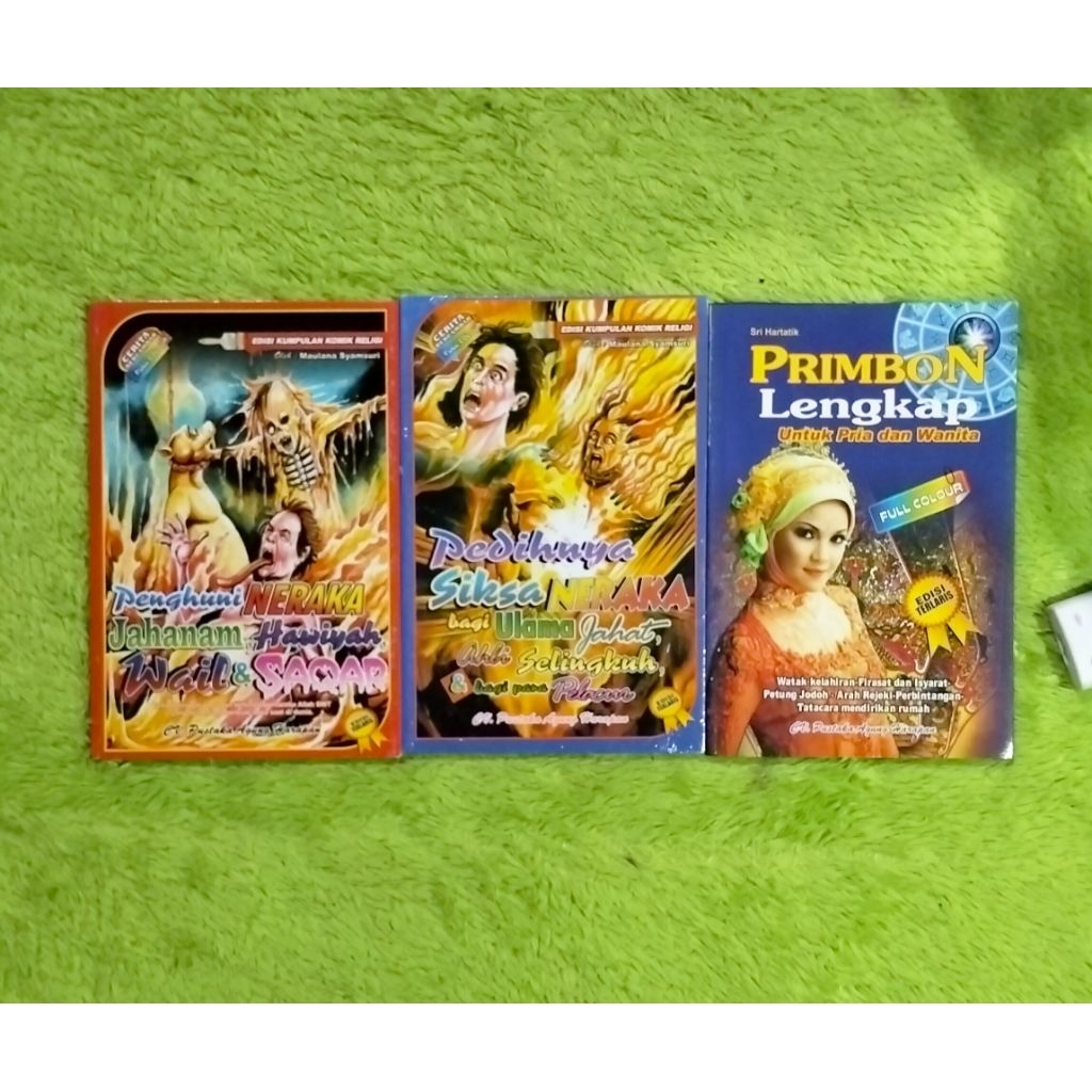 BUKU CERIRA ANAK BERGAMBAR PENGHUNI DAN PEDIHNYA SIKSA NERAKA PRIMBON LENGKAP UNTUK PRIA DAN WANITA