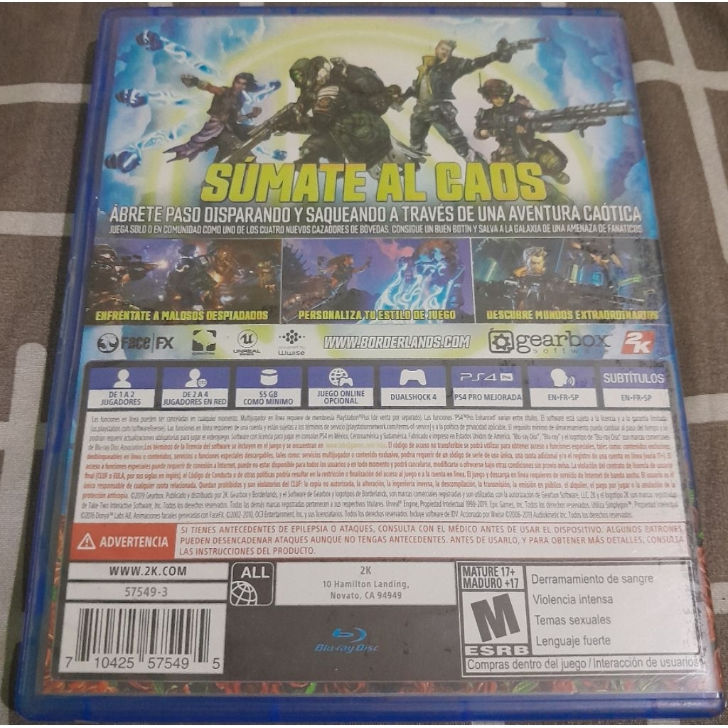 borderlands 3 ps4 kaset game