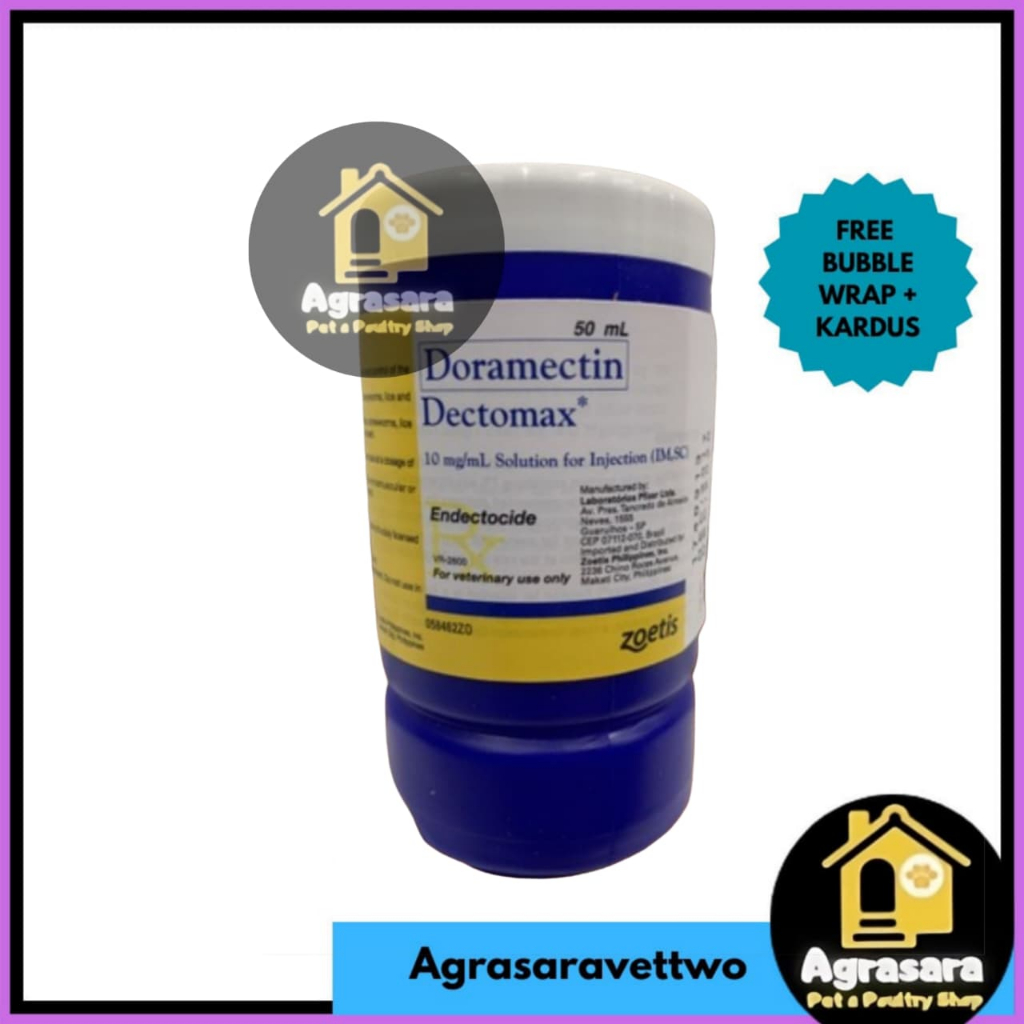 Dectomax (doramectin) 50ml - obat antiparasit hewan ternak