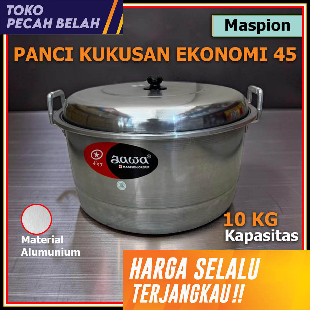MASPION Panci Kukusan DANDANG EKONOMI Jawa 45 CM Aluminium