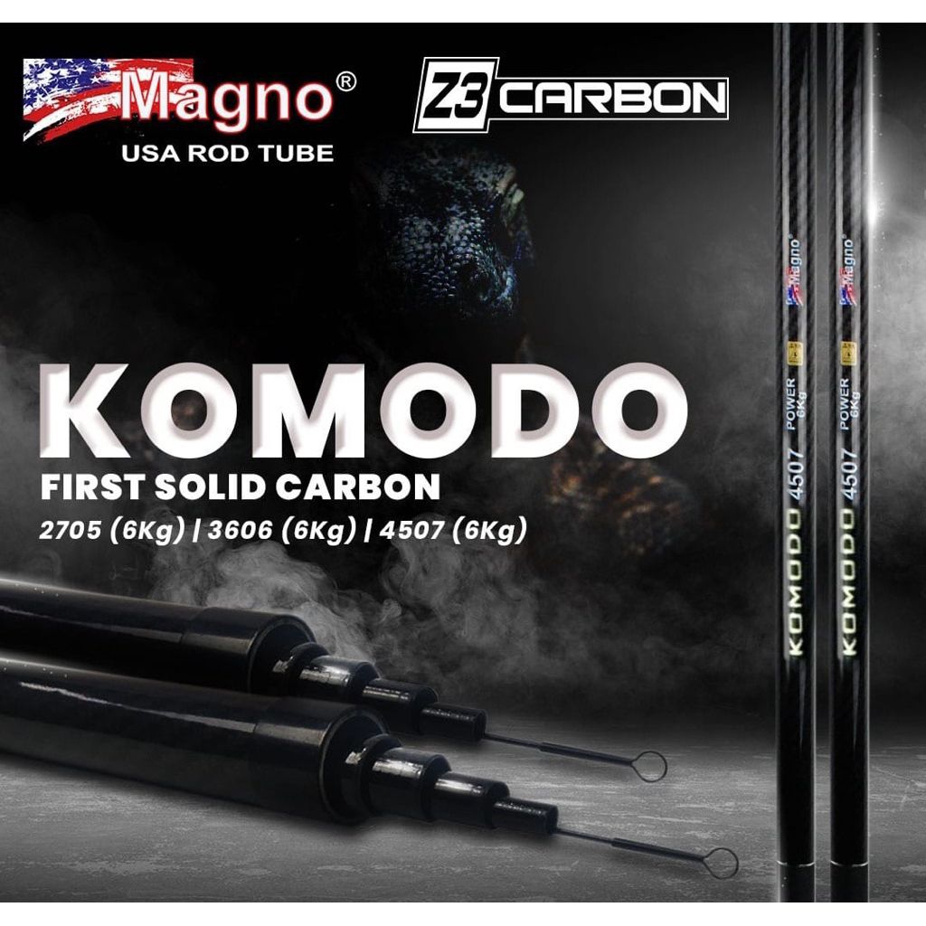 Tegek Magno Komodo Ujung Kaku Premium Carbon