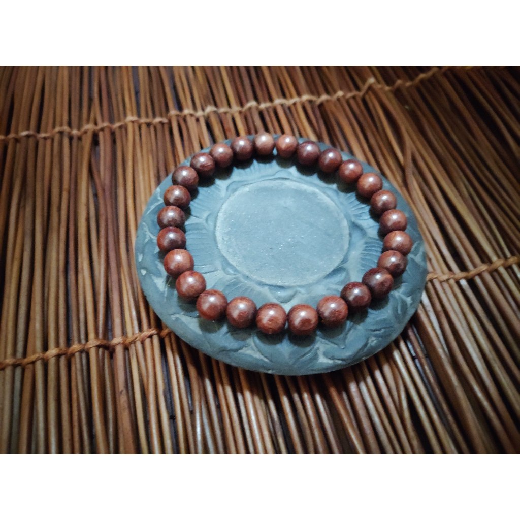 Gelang Kayu Nagasari Bahan Tua 8mm D215