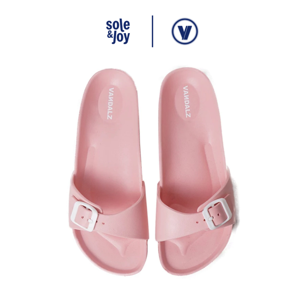 [Soleandjoy] Vandalz Kyra Pink - Sandal Selop Karet Wanita Merah Muda