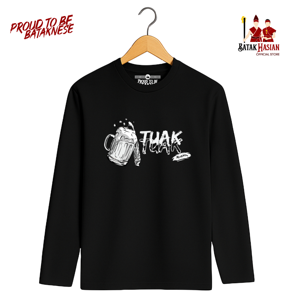 TUAK [LENGAN PANJANG] - Kaos Batak - Katun premium 100% - Batak Hasian Official Store