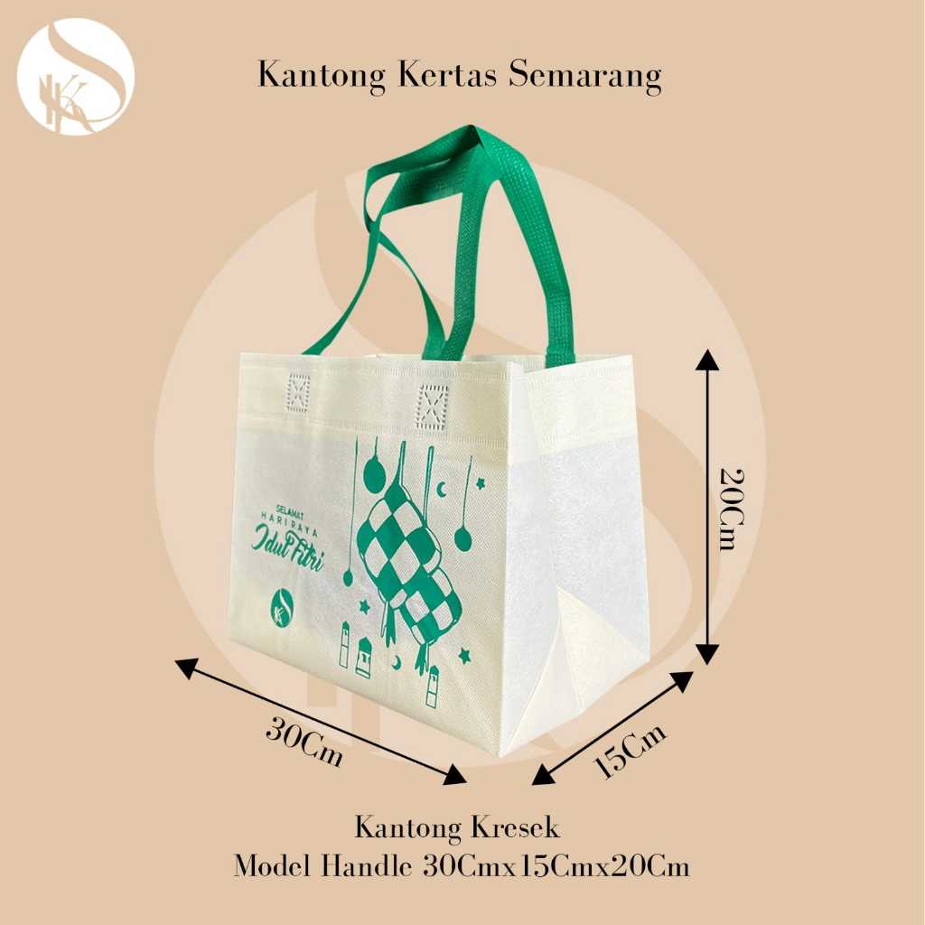 12 PCS Tas Spunbond SOS Box 25x15x20 30x15x20 tas spunbon/kain brownies/hampers/lebaran/idulfitri