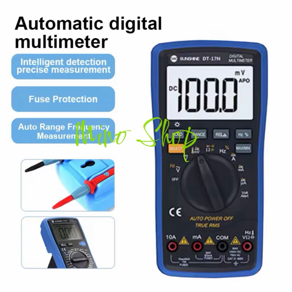 MULTITESTER MULTIMETER DIGITAL SUNSHINE DT-17N