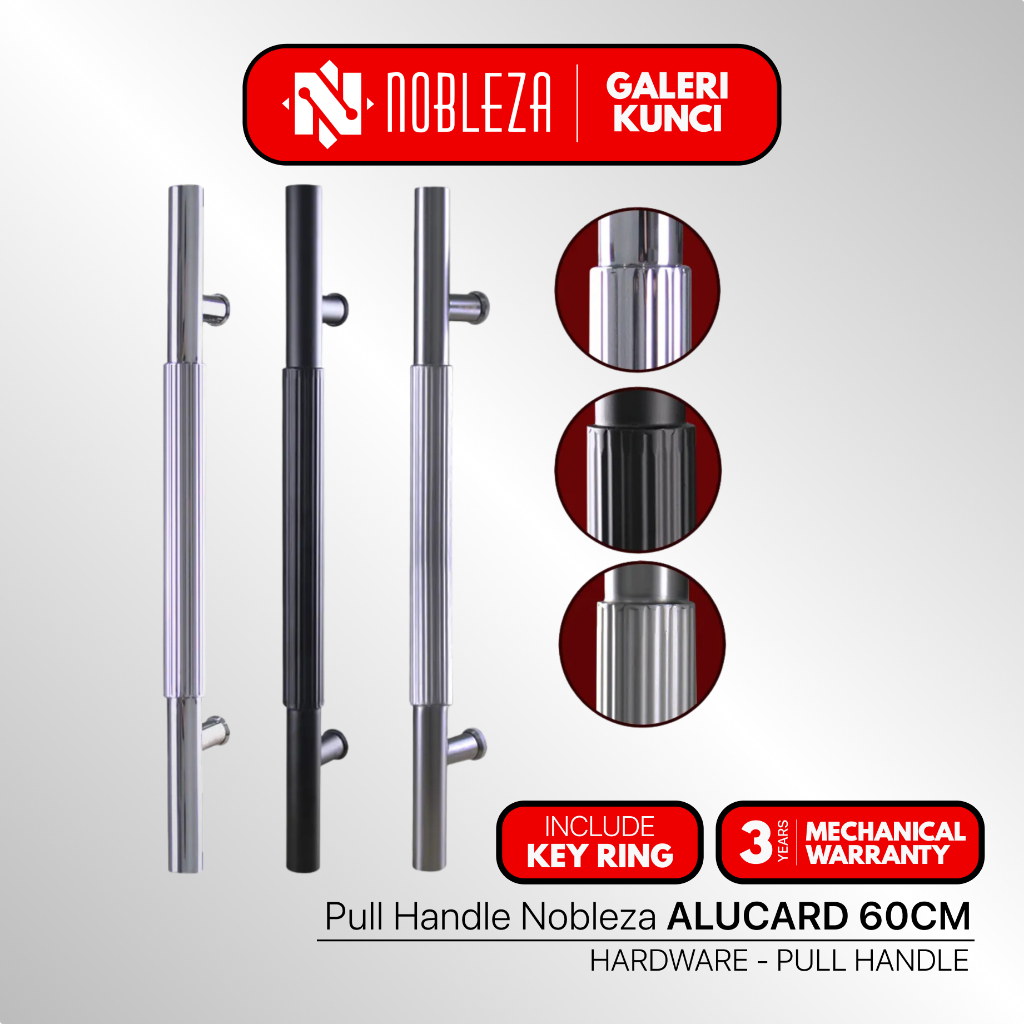 NOBLEZA Pull Handle / Handle Pintu Tarung Pintu Kupu Kupu Ukuran 60cm - ALUCARD