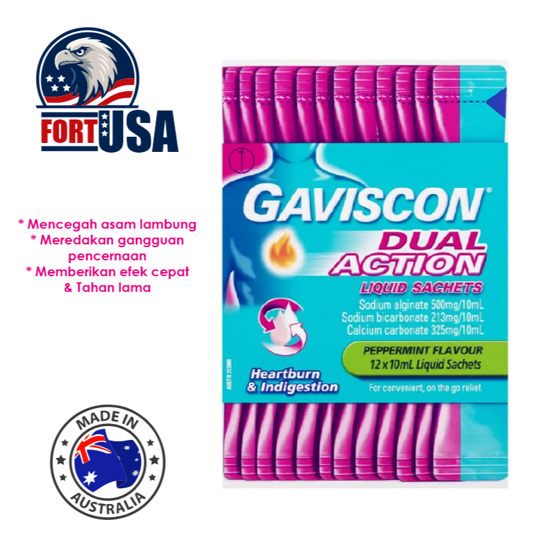 Gaviscon Liquid – Dual Action Relief Asam Lambung & Refluks | Obat Maag Liquid
