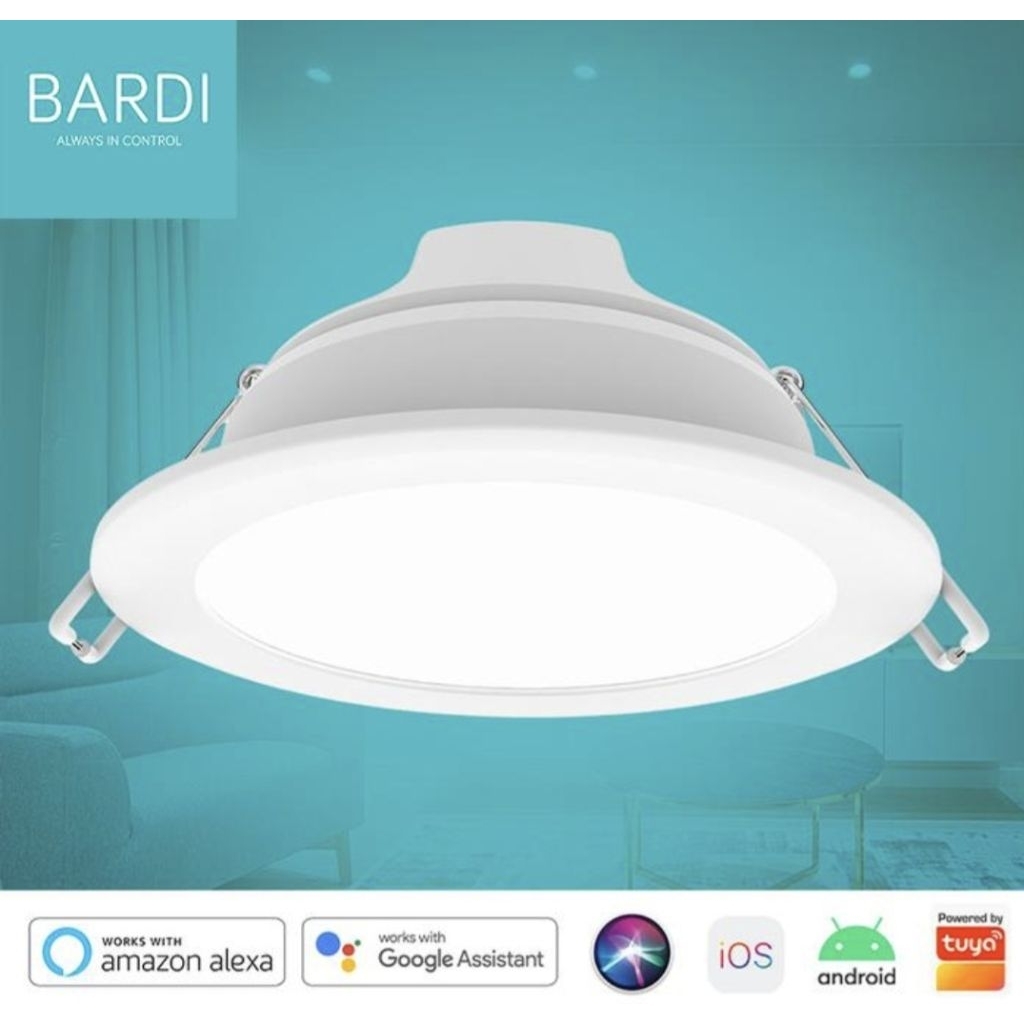 BARDI Smart Beacon Lampu Panel Downlight 8W Watt RGBWW