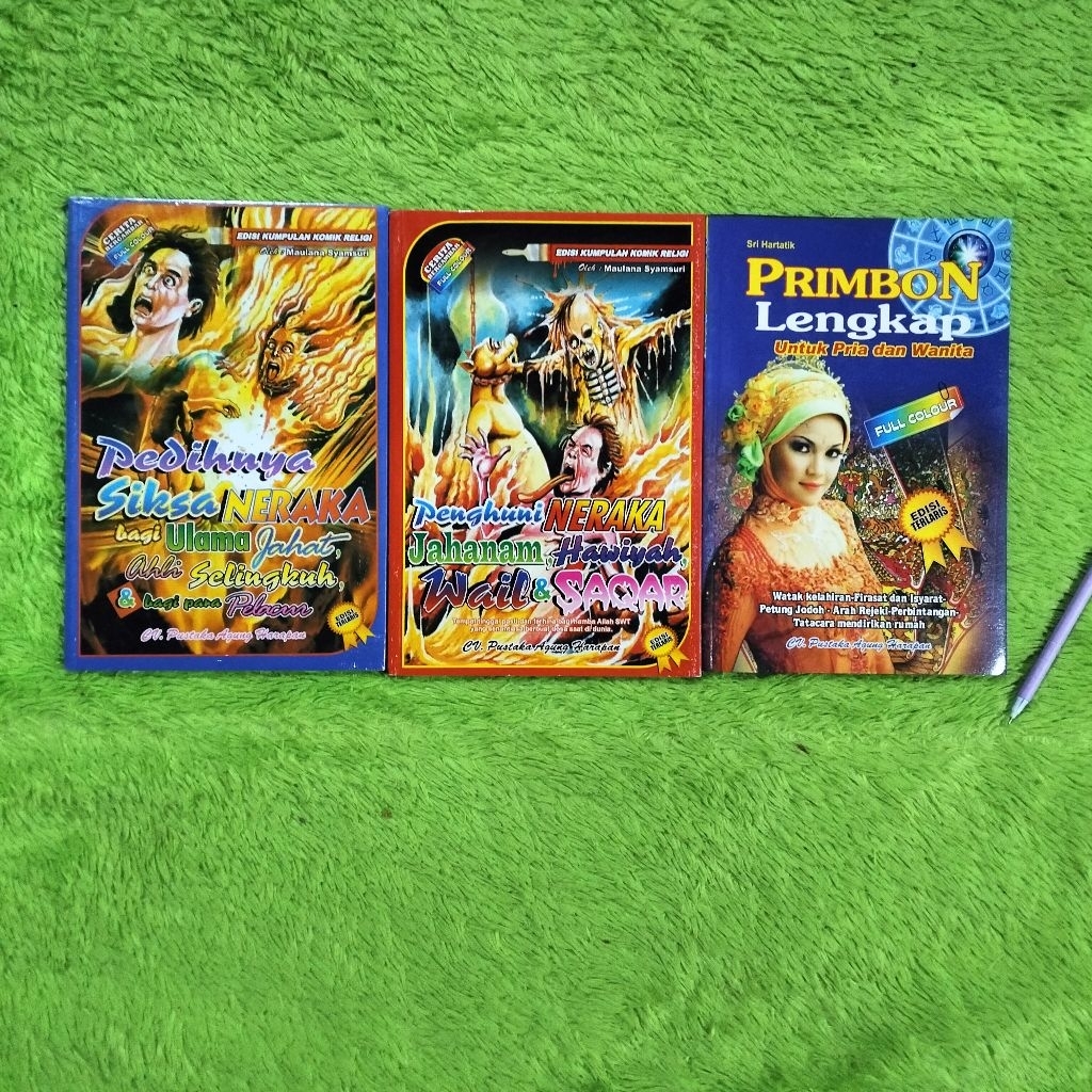 BUKU CERITA ANAK BERGAMBAR EDISI KUMPULAN KOMIK RELIGI PENGHUNI PEDIHNYA SIKSA NERAKA PRIMBON LENGKA