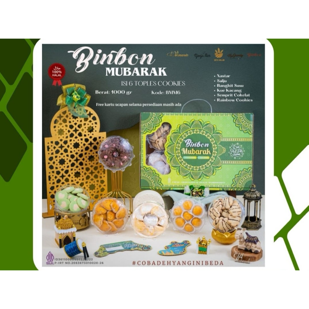 Paket Hampers Kue Lebaran Binbon Paket Kue Kering Lebaran m