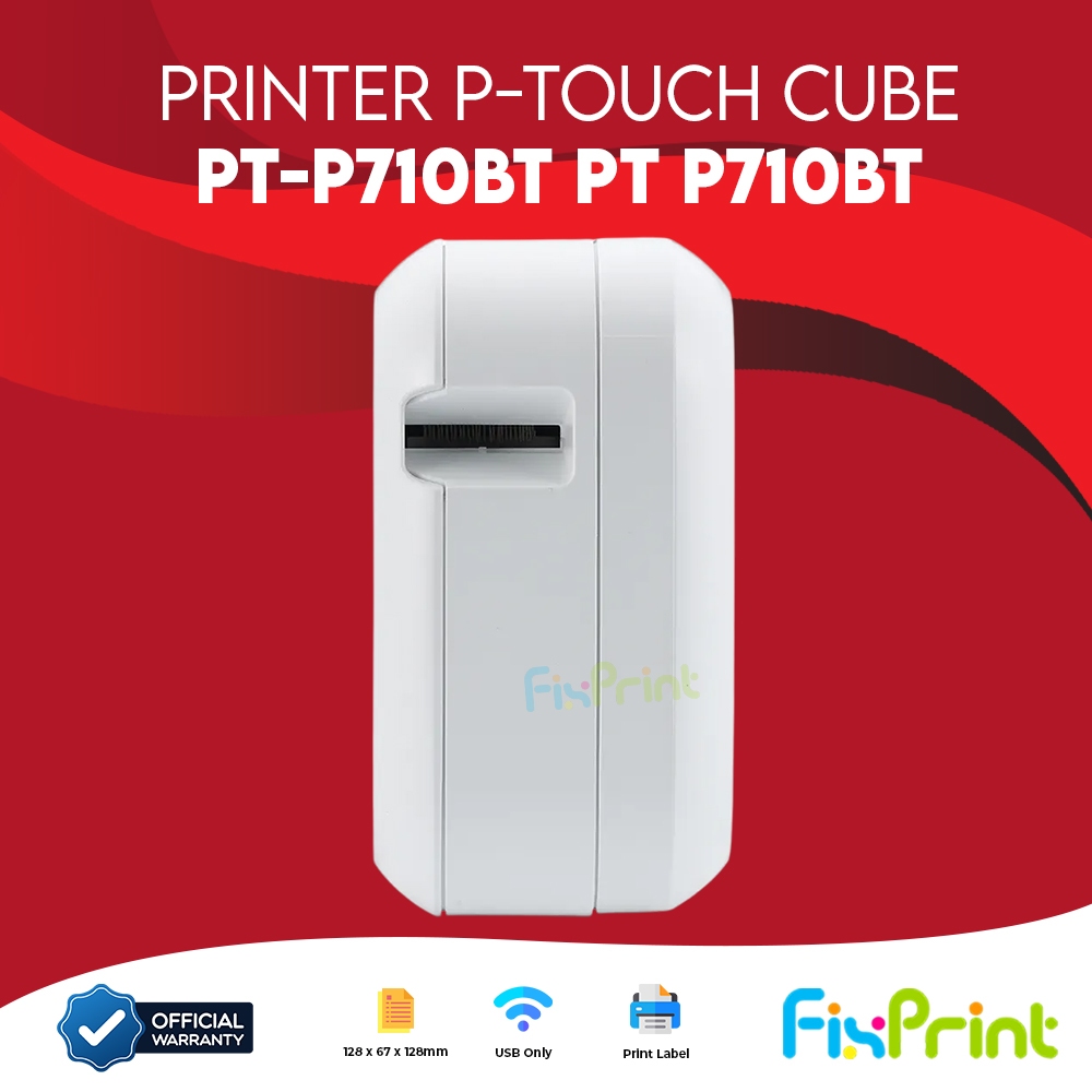 Brother Printer P-Touch CUBE PT-P710BT PT P710BT / PT P300BT Label Tape TZE Print Original | Printer