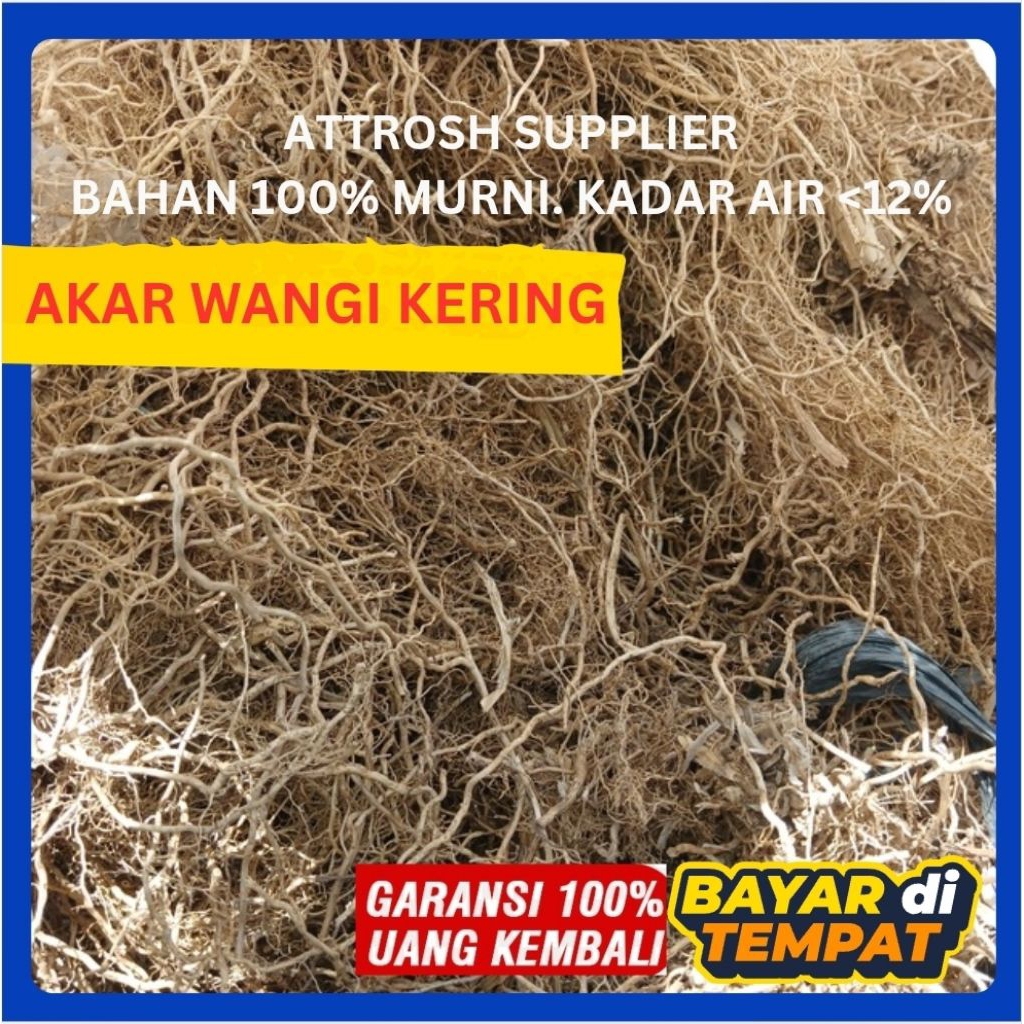 Akar Wangi / Akar Wangi Kering / Vetiver / Akar Wangi 100 gram / Akar Wangi Kering 100 gram / Vetive
