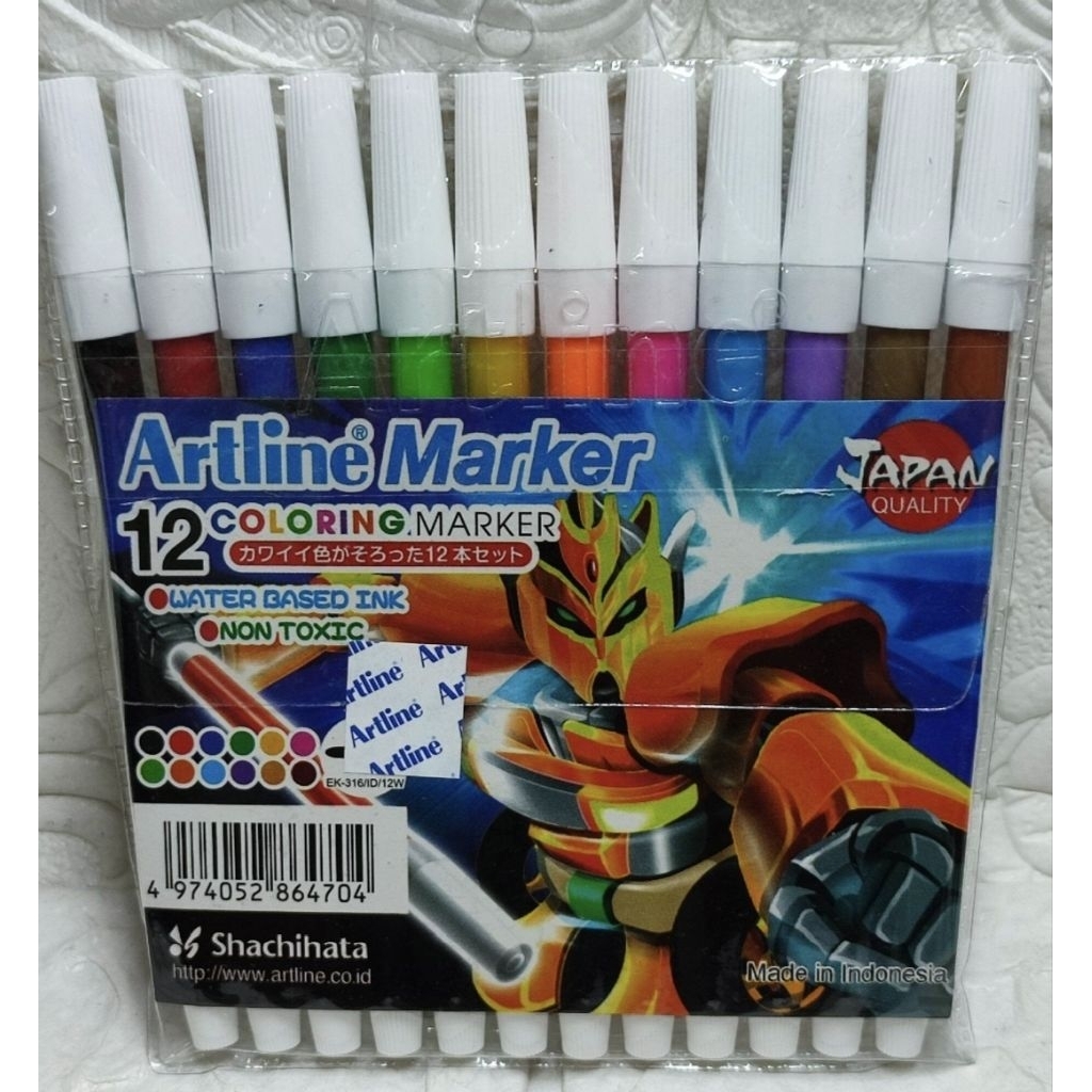 Artline Marker 12 coloring Marker
