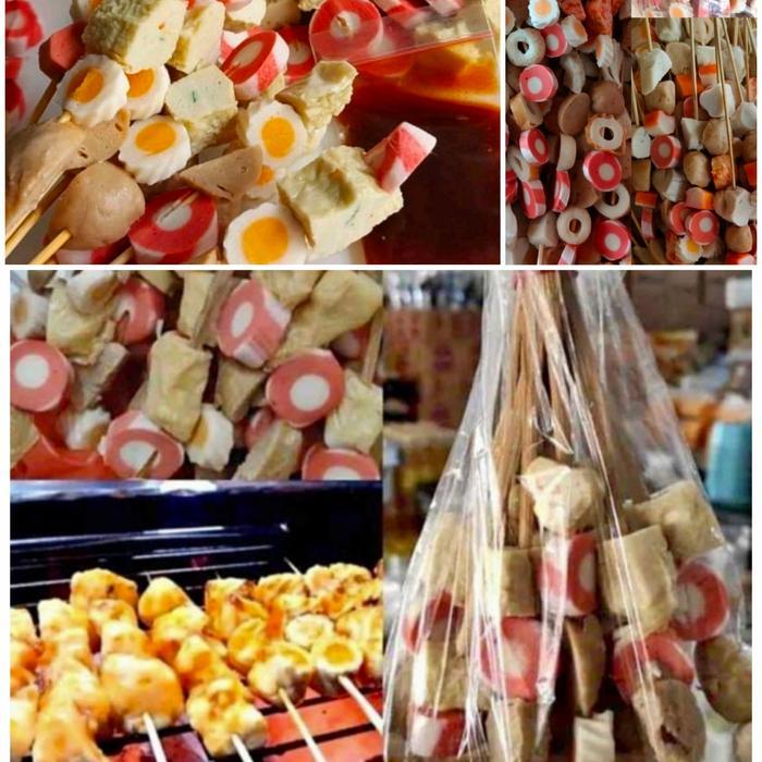 Sate Seafood/Suki Bakso Mix Isi 10