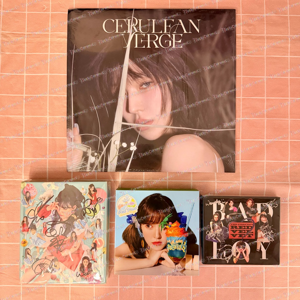 [ BACA DESC ] ALBUM ONLY VINYL LP RED CERULEAN VERGE WATER WENDY ROOKIE THE PERFECT VELVET BAD BOY S