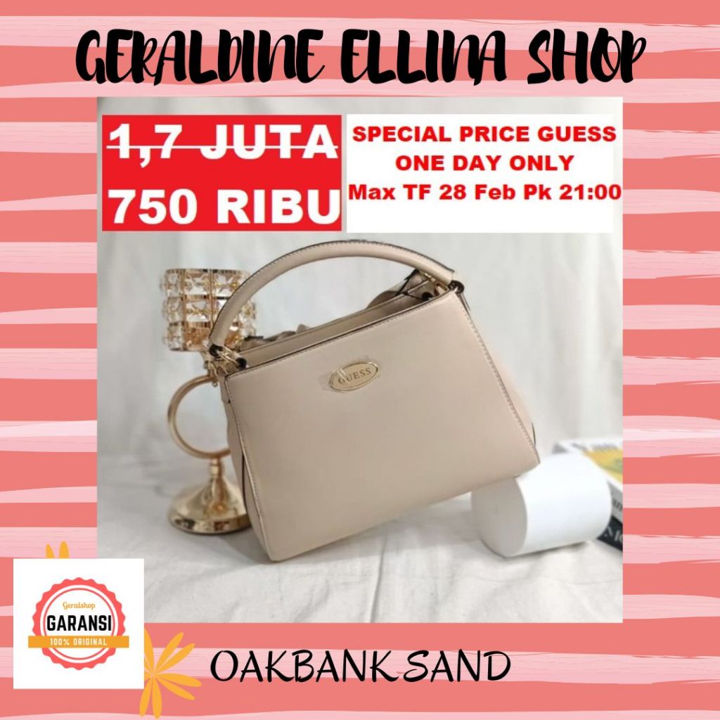 Tas Guess wanita satchel bag ORIGINAL 100% sale OAKBANK