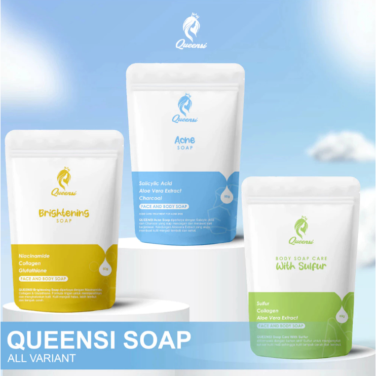 BRIGHTENING SOAP Sabun Mencerahkan Mengatasi Jerawat AHA BHA 50g