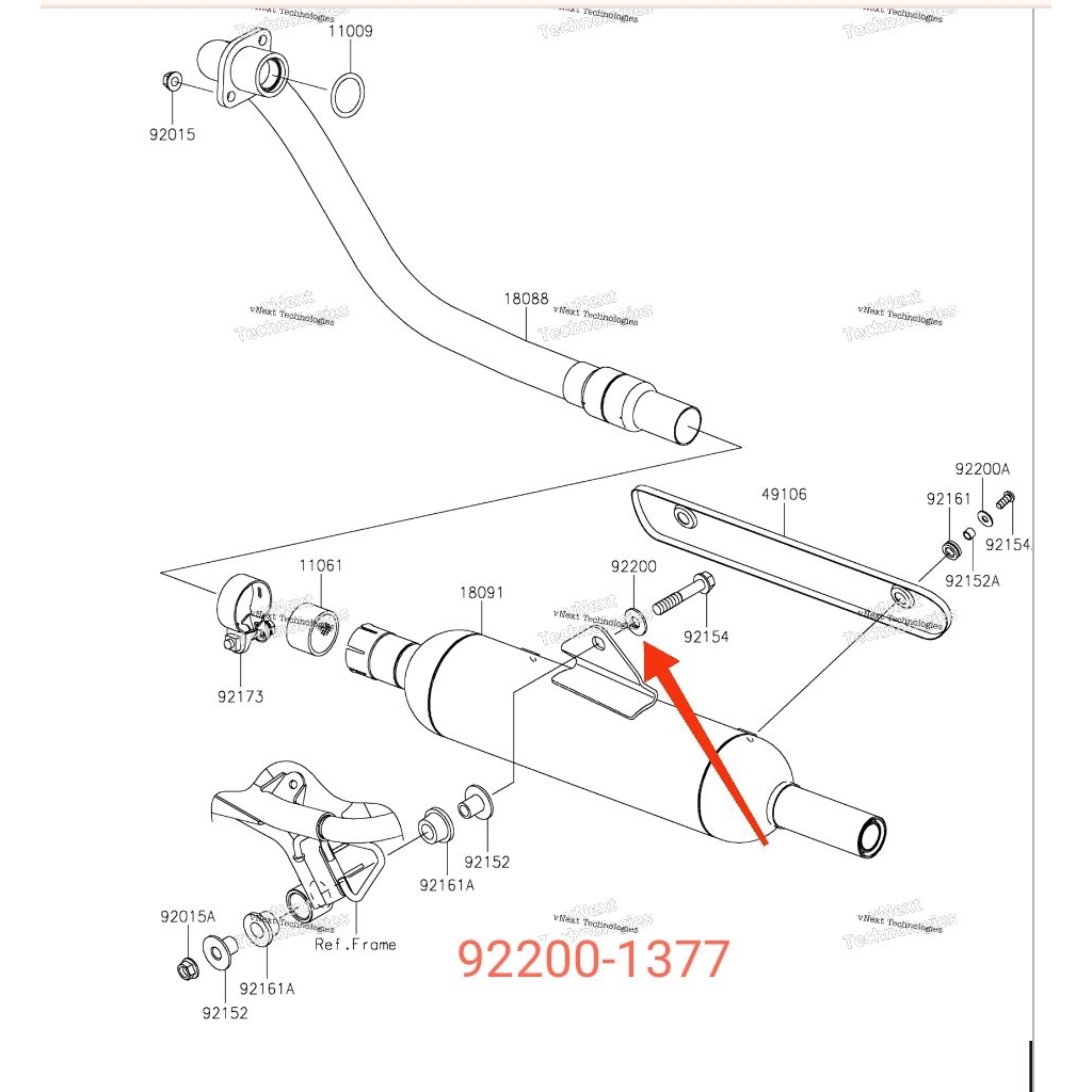 ring knalpot W175 original
