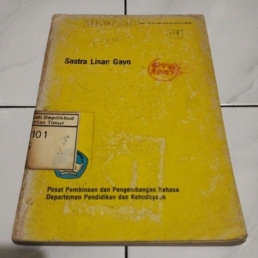 buku sastra lisan Gayo